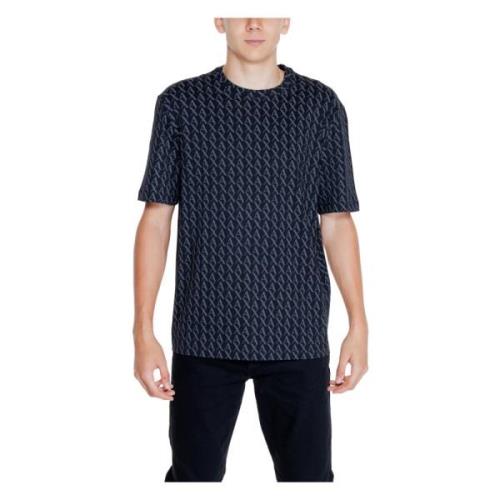 Heren T-shirt en Polo Collectie Armani Exchange , Black , Heren