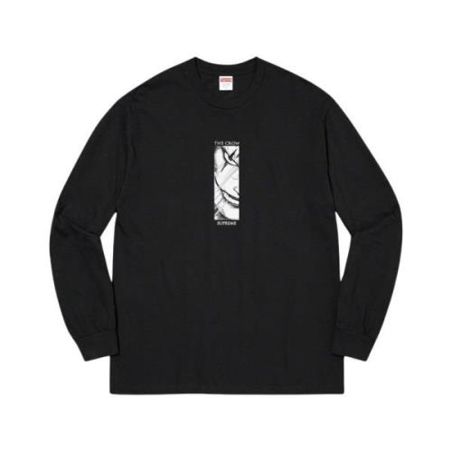 The Crow Longsleeve Tee Zwart Supreme , Black , Heren