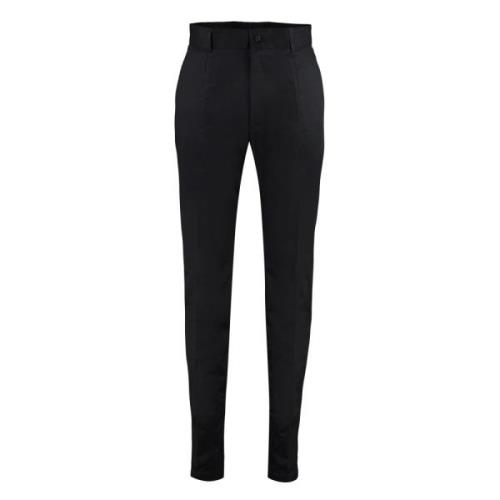 Stretch katoenen broek met zakken Dolce & Gabbana , Black , Heren