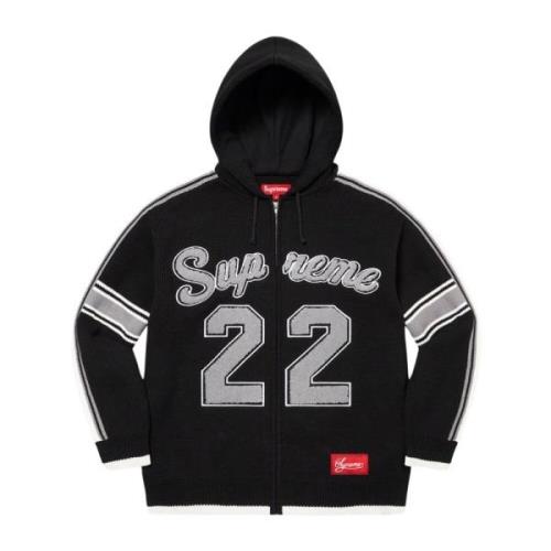 Sport Zip Up Hooded Sweater Zwart Supreme , Black , Heren