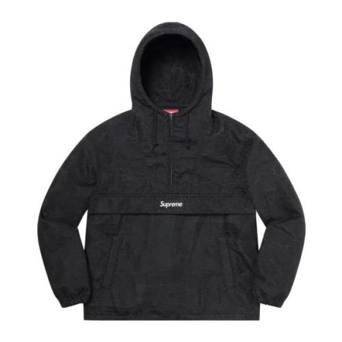 Bloemen Tapestry Anorak Zwart Supreme , Black , Heren