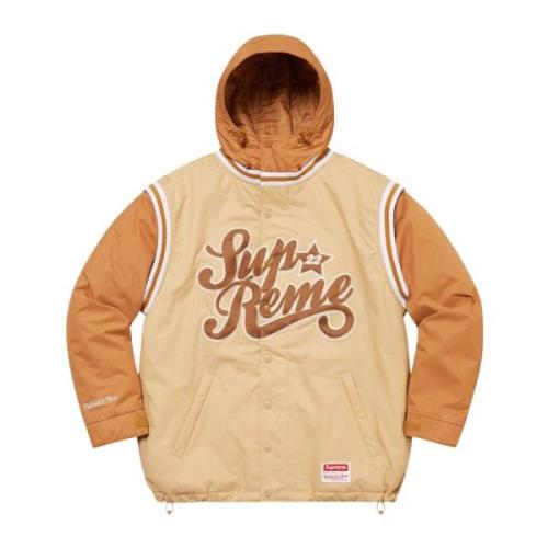 Gewatteerd Sportjack Beperkte Oplage Supreme , Beige , Unisex