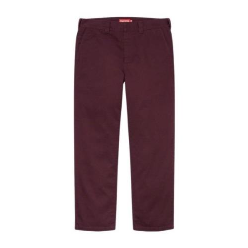 Limited Edition Werkbroek Burgundy Supreme , Red , Heren