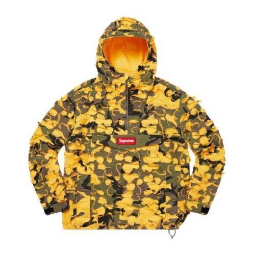 Beperkte Editie Griffin Anorak Geel Camo Supreme , Multicolor , Heren