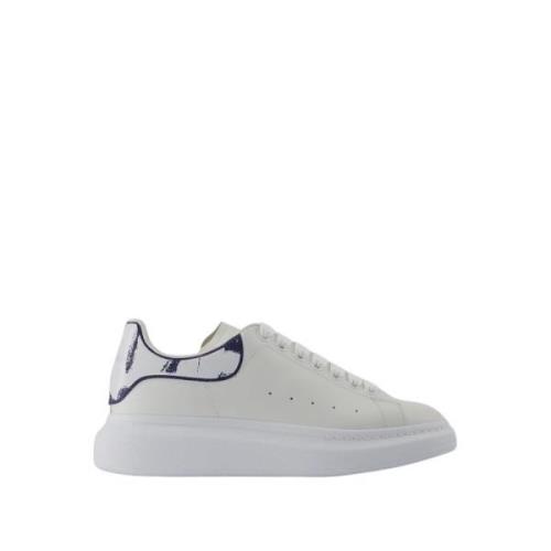 Witte Leren Oversized Sneakers Alexander McQueen , White , Heren