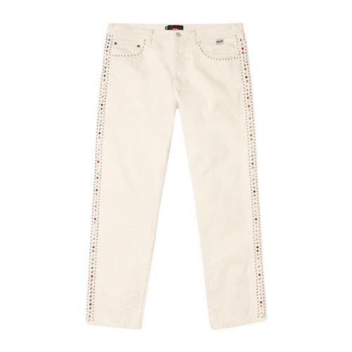 Studded Regular Jean Natural Supreme , Beige , Heren