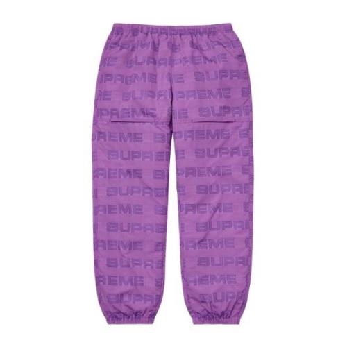 Paarse Ripstop Track Pant Limited Edition Supreme , Purple , Dames