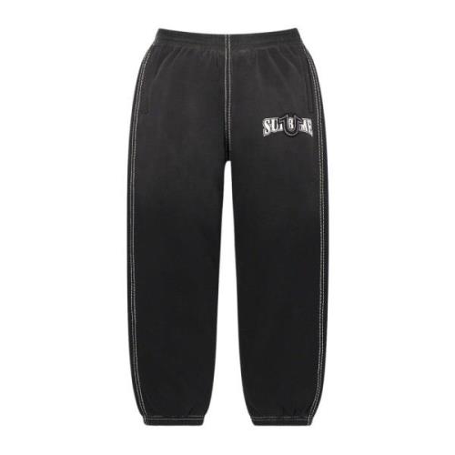 Beperkte Oplage Zwarte Sweatpant Geborstelde Fleece Supreme , Black , ...