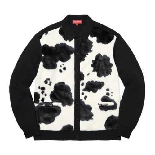 Koe Print Vest Zwart Supreme , Black , Heren