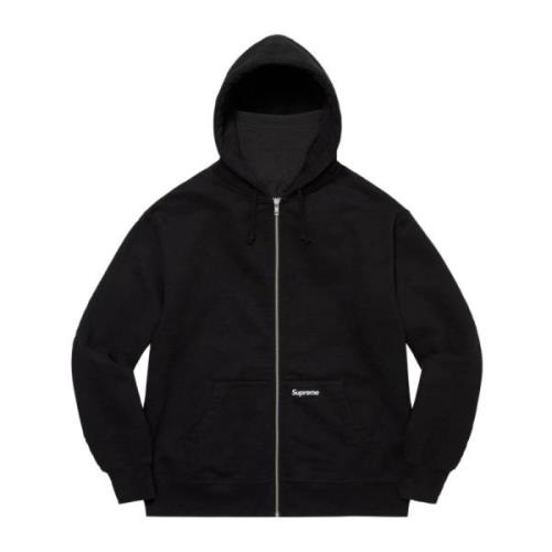 Limited Edition Dubbele capuchon Facemask Zip Up Hoodie Supreme , Blac...