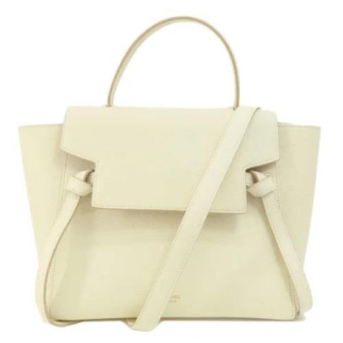 Pre-owned Leather celine-bags Celine Vintage , White , Dames