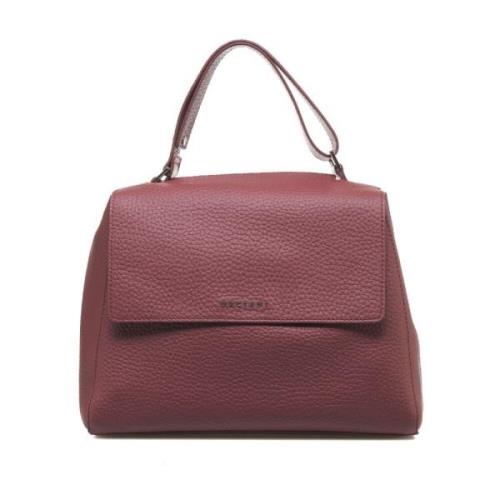 Rode Handtas Damesmode Aw24 Orciani , Red , Dames