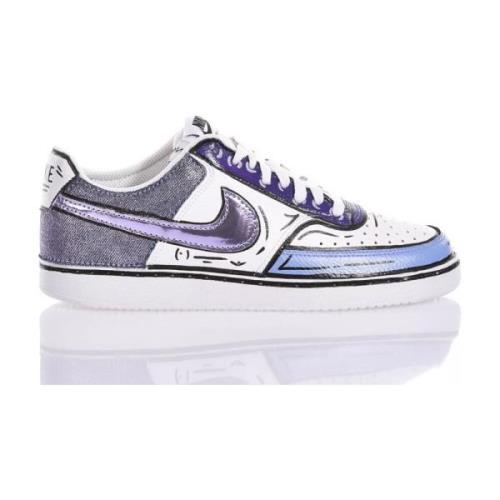 Witte Violette Sneakers Op Maat Gemaakte Damesschoenen Nike , Multicol...