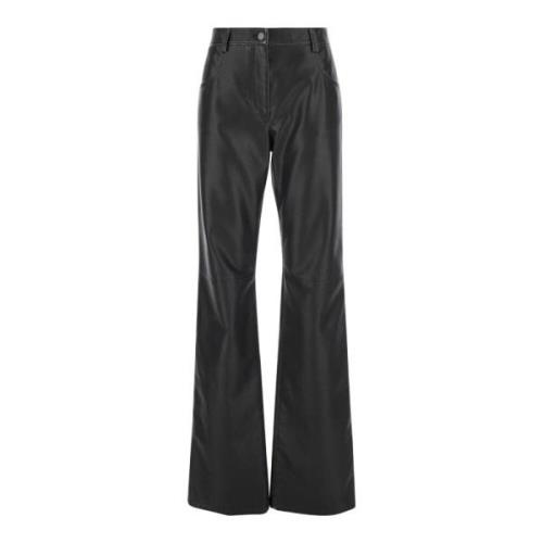 Zwarte Broek Pantalone/Pants Msgm , Black , Dames