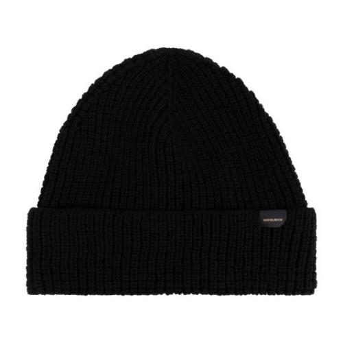 Pet met logopatch Woolrich , Black , Heren