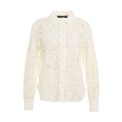 Witte shirts voor vrouwen Aw24 Kaos , Beige , Dames