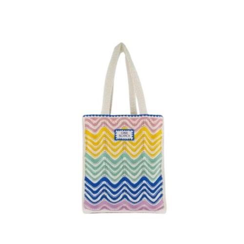 Gradient Wave Gehaakte Shopper Tas Casablanca , Multicolor , Dames