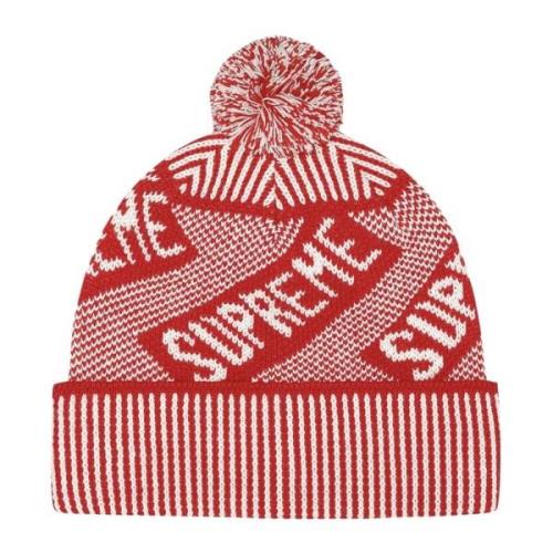 Beperkte oplage Banner Beanie Rood Supreme , Multicolor , Unisex