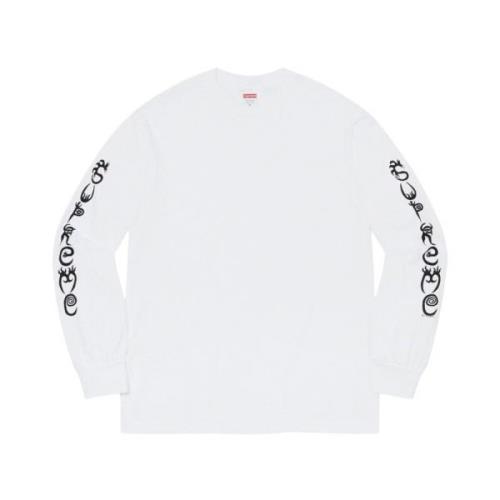 Exclusieve Clayton Patterson Longsleeve Tee Supreme , White , Heren