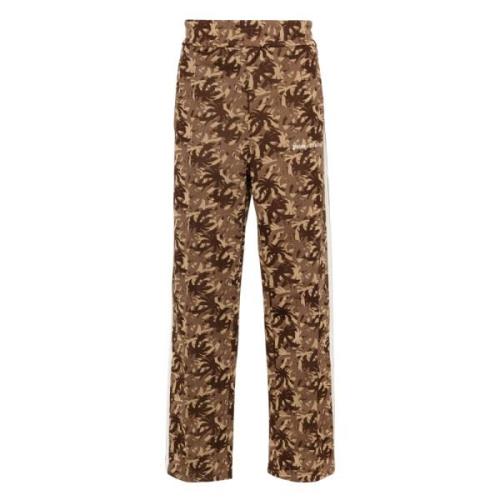 Camouflage Broek met Palm Trees Patroon Palm Angels , Brown , Heren