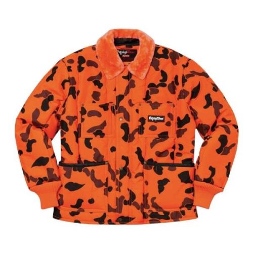 Beperkte oplage Geïsoleerde Iron-tuff jas Oranje Camo Supreme , Orange...