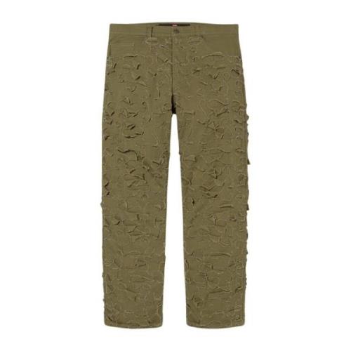 Beperkte Oplage Olijf 5-Pocket Jeans Supreme , Green , Heren