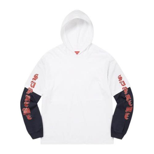 Gelaagde capuchontrui wit Limited Edition Supreme , White , Heren