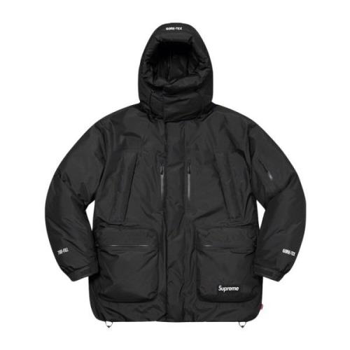 Beperkte oplage Gore-Tex donsparka Zwart Supreme , Black , Heren