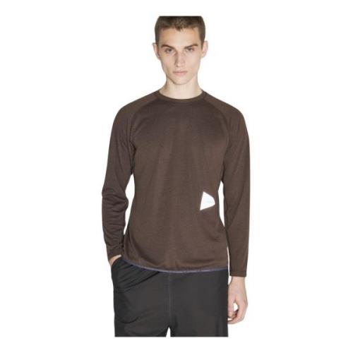 Power Dry Longsleeve T-shirt And Wander , Brown , Heren