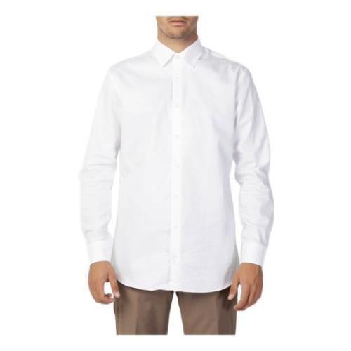 Klassieke Lange Mouw Shirt Selected Homme , White , Heren