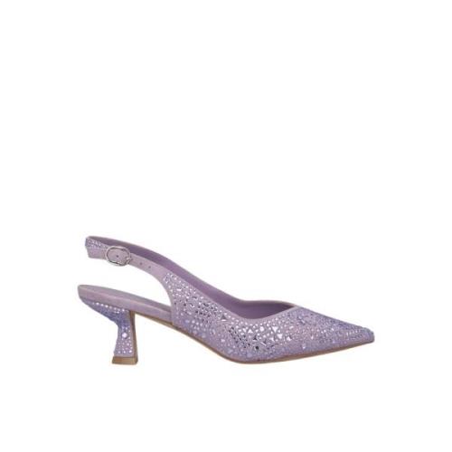 Kristallen Hakken Puntige Neus Alma EN Pena , Purple , Dames