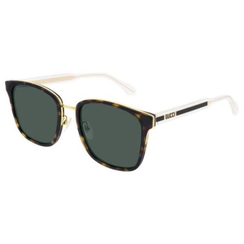 Havana Green Zonnebril Gg0563Skn Gucci , Brown , Heren