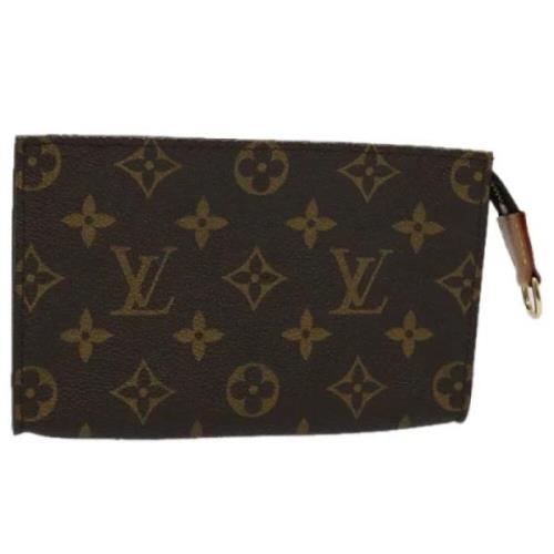 Pre-owned Canvas pouches Louis Vuitton Vintage , Brown , Dames