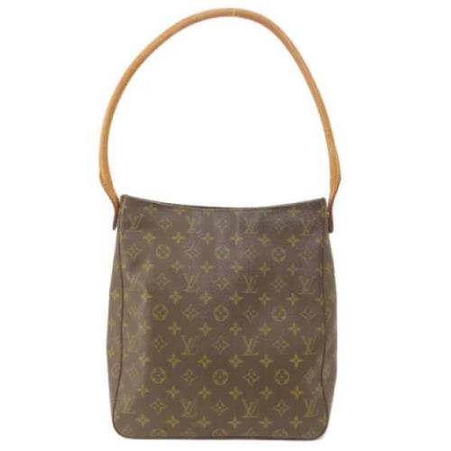 Pre-owned Canvas handbags Louis Vuitton Vintage , Brown , Dames