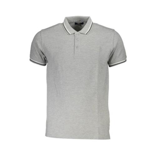 Geborduurd Poloshirt met Contrasterende Details Cavalli Class , Gray ,...