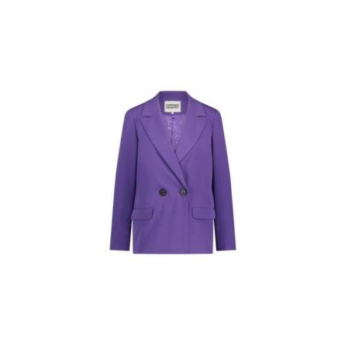 Paarse Blazer met Klassieke Stijl Fabienne Chapot , Purple , Dames