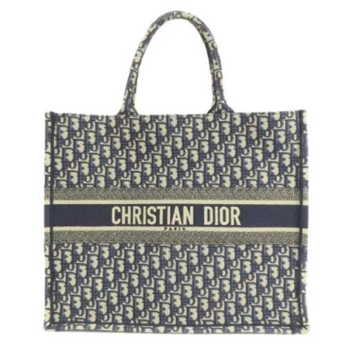 Pre-owned Canvas totes Dior Vintage , Blue , Dames