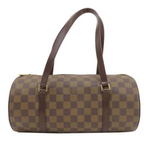 Pre-owned Canvas handbags Louis Vuitton Vintage , Brown , Dames