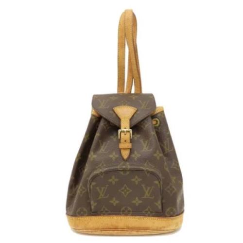 Pre-owned Canvas backpacks Louis Vuitton Vintage , Brown , Dames