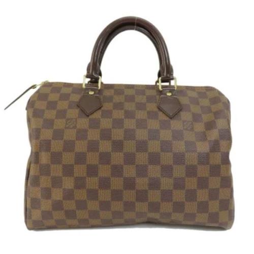 Pre-owned Canvas handbags Louis Vuitton Vintage , Brown , Dames