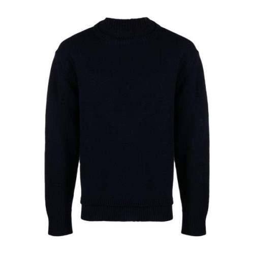 Blauwe Distressed Sweater Four Stitches Maison Margiela , Blue , Heren