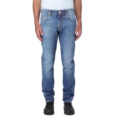 Blauwe Katoenen Jeans Broek Tramarossa , Blue , Heren