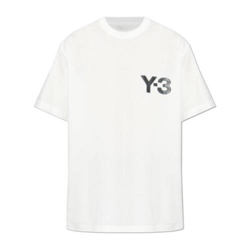 T-shirt met bedrukt logo Y-3 , White , Unisex