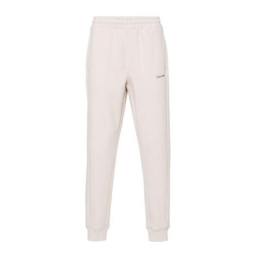 Beige Sweatpants Comfort Fit Trekkoord Taille Calvin Klein , Beige , H...