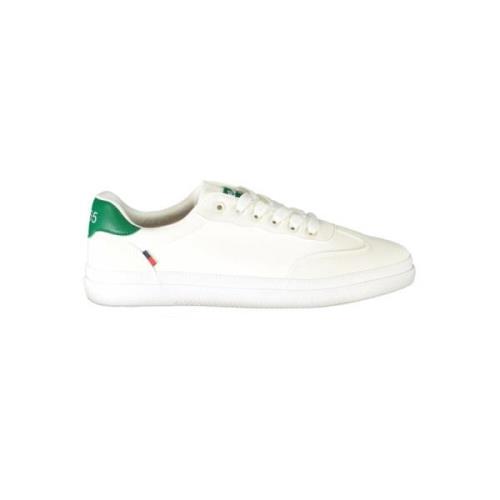 Witte Polyester Sneakers met Veters Carrera , White , Heren