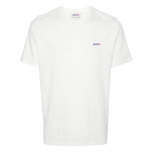 Katoenen Jersey Crew Neck T-Shirt Autry , White , Heren