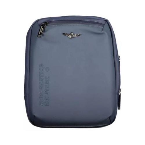 Blauwe Laptoptas met Schouderband Stijlvol Ontwerp Aeronautica Militar...