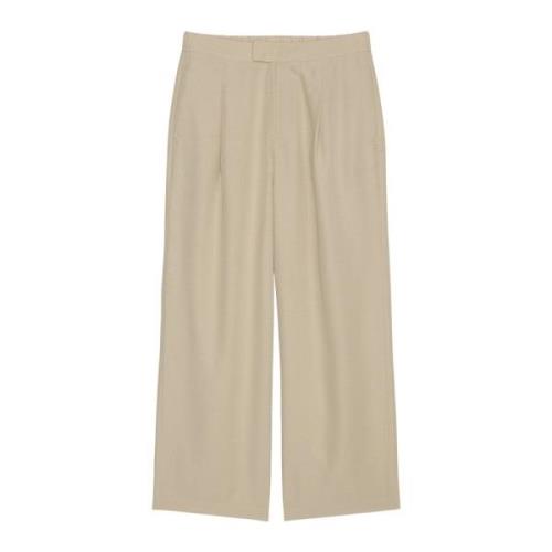 Geplooide cropped broek Marc O'Polo , Beige , Dames