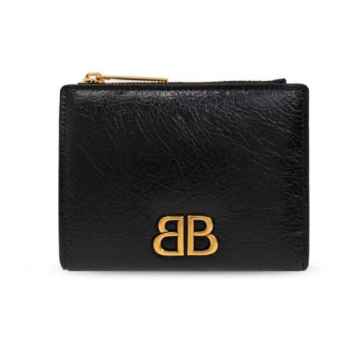 Portemonnee met logo Balenciaga , Black , Dames