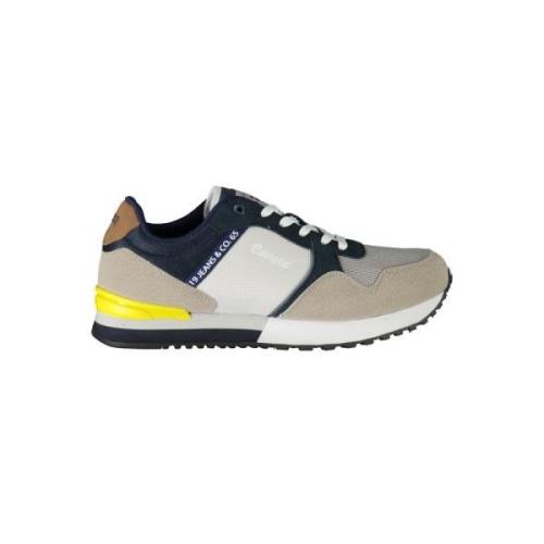 Grijze Polyester Sneaker met Veters Carrera , Multicolor , Heren